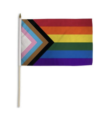  Progress Pride Flag on Flagpole
