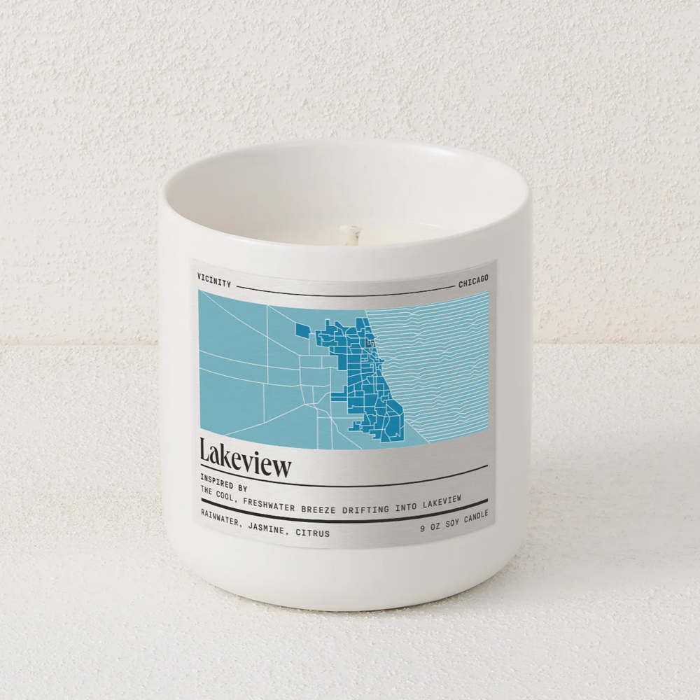 Lakeview Neighborhood Candle – Foursided