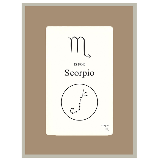 Custom Zodiac Flashcard