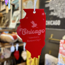  Chicago Rattiest City Ornament - Red Acrylic