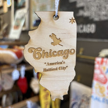  Chicago Rattiest City Ornament - Wood