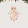 Peppermint Snowman Ornament