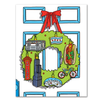 BOXED Chicago Wreath Christmas Card