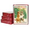 BOXED Christmas Cats 4 Card
