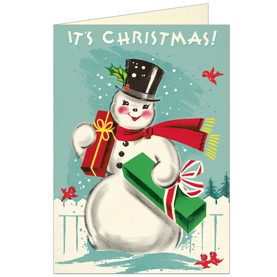 BOXED Snowman Card