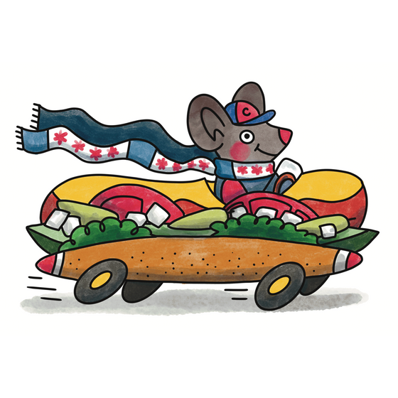 Chicago Richard Scarry Rat Sticker