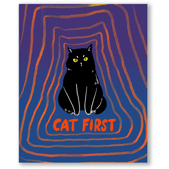 Cat First Print 8x10