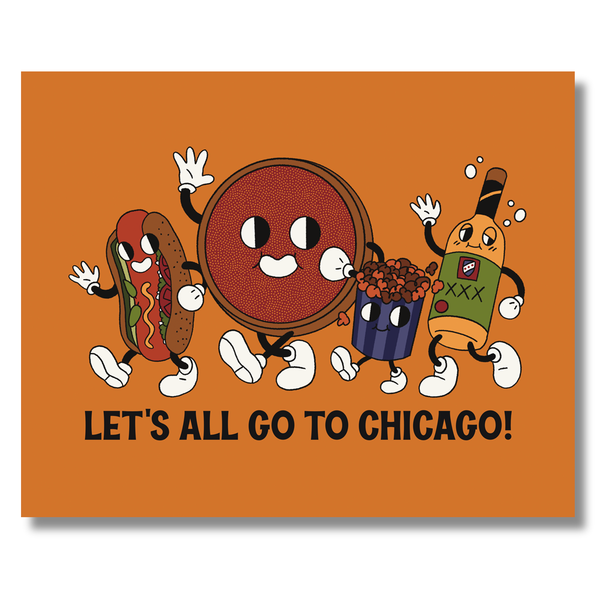 Chicago Food Friends 8x10