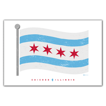  Chicago Flag Print 8x10