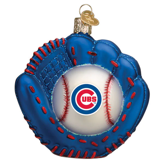 Cubs Baseball Mitt Orn