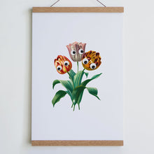  Googly Tulips Print Large 12x18