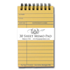Vintage Library Card Memo Pad