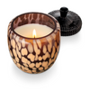 Midnight Pumpkin Glass Acorn Candle