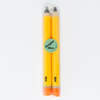 HB Yellow Pencil Taper Candles - Set of 2