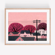  Pink Languid Summer Art Print 8.5x11