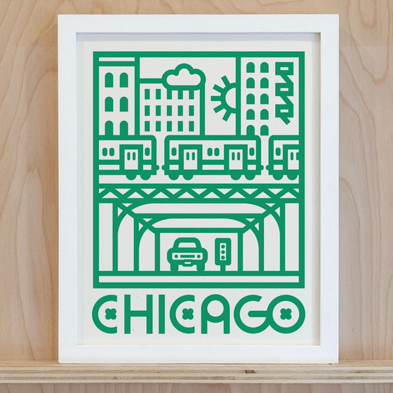 Chicago Scene Print