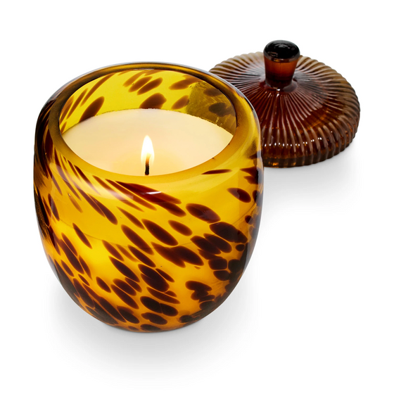 Woodfire Glass Acorn Candle