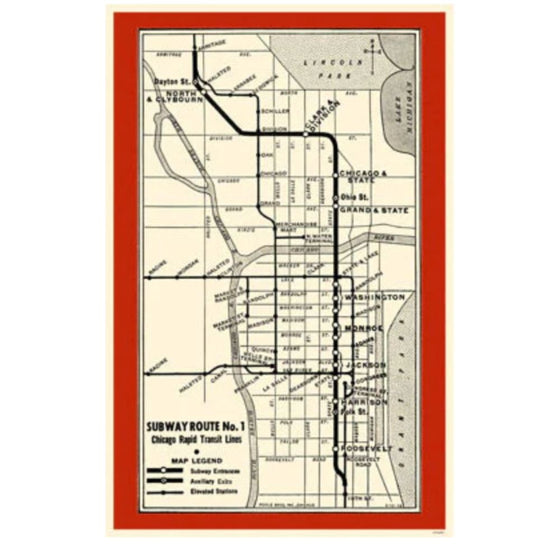 Subway Route No. 1 11x17