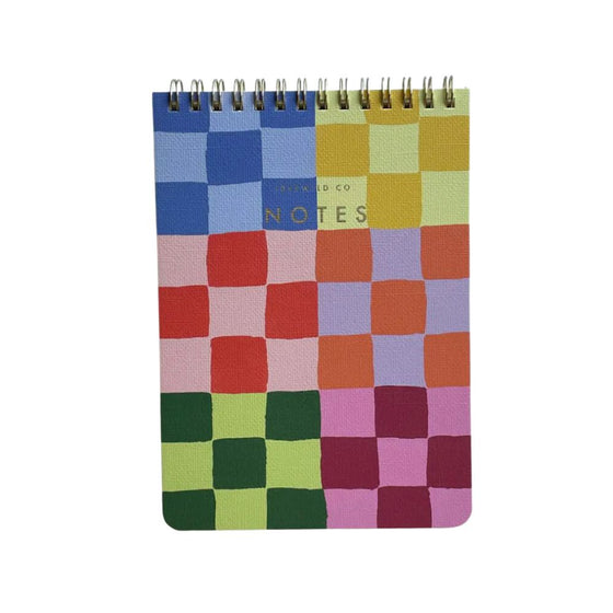 Rainbow Checks Jotter Notepad