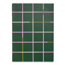 Object Notebook in Dark Green Grid