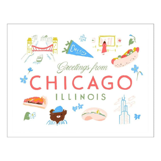 Greetings From Chicago Print 8x10 (KS)
