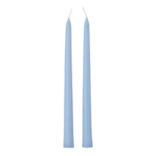  Ice Blue Taper Candle Pair