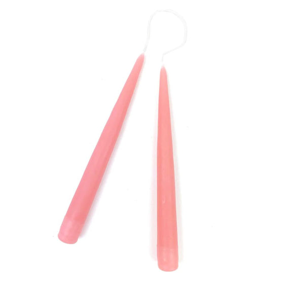 Pink Taper Candle Pair
