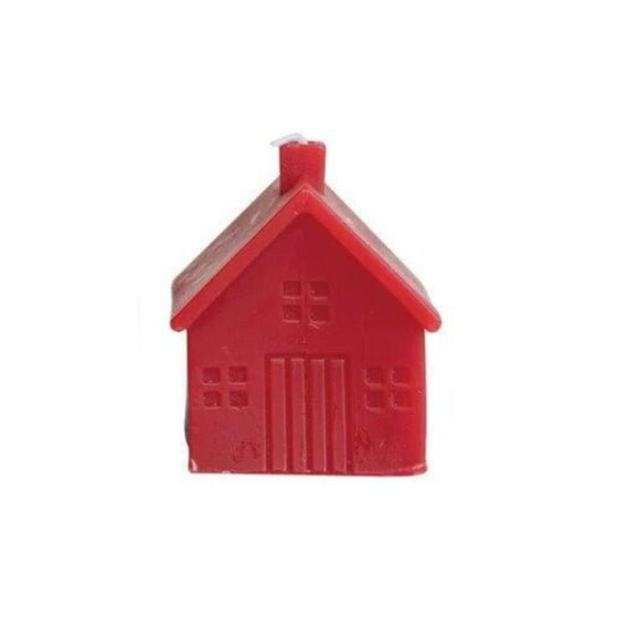 3" Red House Candle