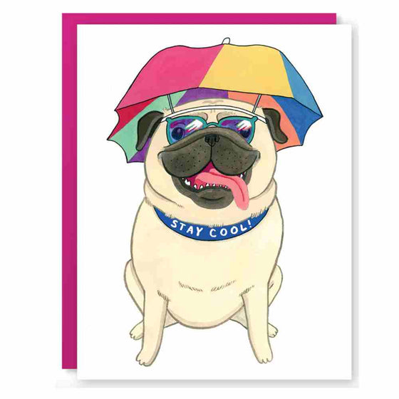 Stay Cool Pug Card
