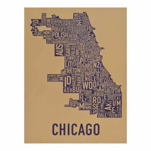  Chicago Neighborhood Map 18x24