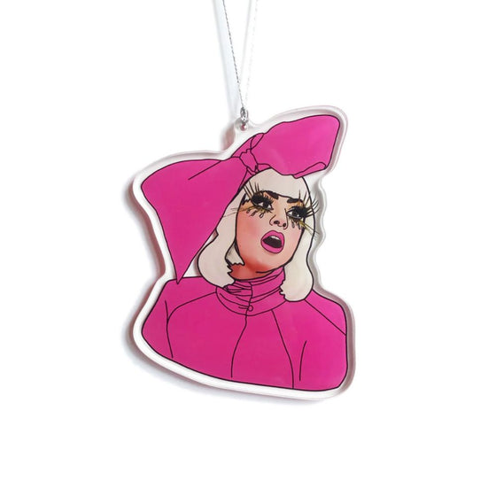Lady Gaga Christmas Ornament