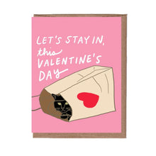  Cat in Bag Valentine's Day Card