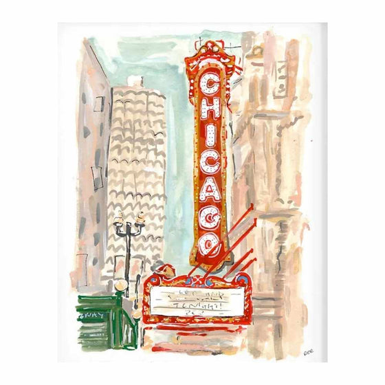 Chicago Theater 11x14 Print