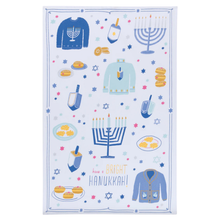  Bright Hanukkah Tea Towel