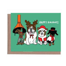  Vintage Dogs Christmas Card