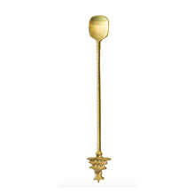  Brass Cocktail Spoon w/ Tree Handle