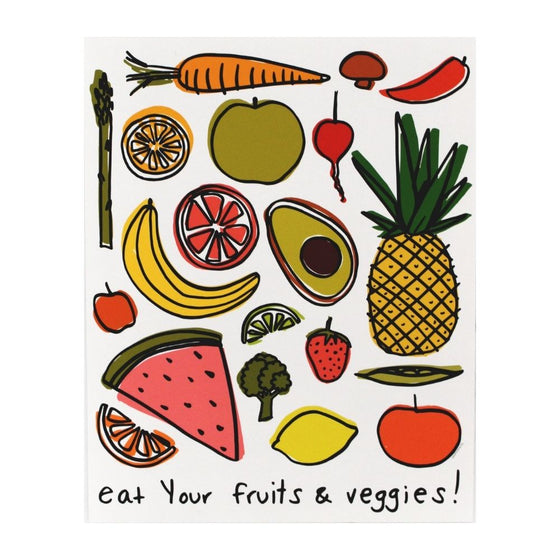 Eat Your Fruits & Veggies 8x10