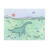 Watercolor Dinosaur Print 11x14