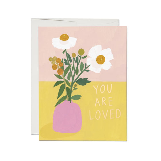 White Poppies Encouragement Card