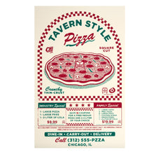  Tavern Style Pizza Screen Printed Poster 11x17