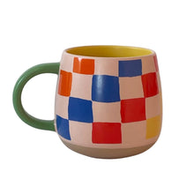  Rainbow Checks Ceramic Mug